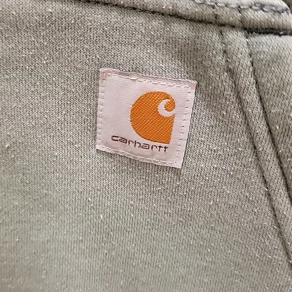 Carhartt Sage Green Full-Zip Hoodie Size 1X (16/18) - Picture 7 of 10